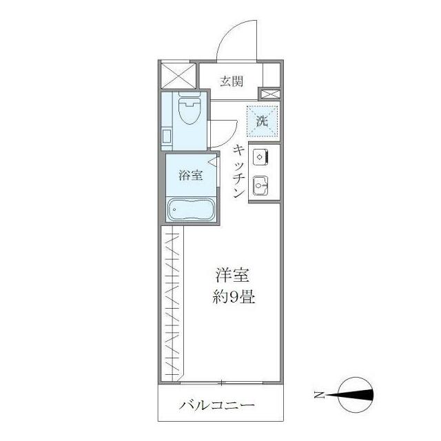 ＩＳＭ平塚 605号室 間取り
