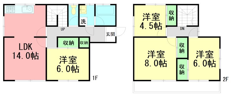 片岡貸戸建 間取り