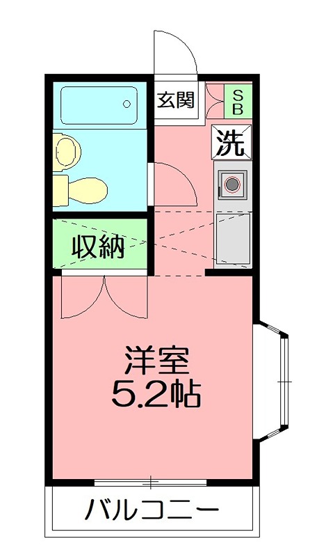 カレッジコーポ吉田 201号室 間取り