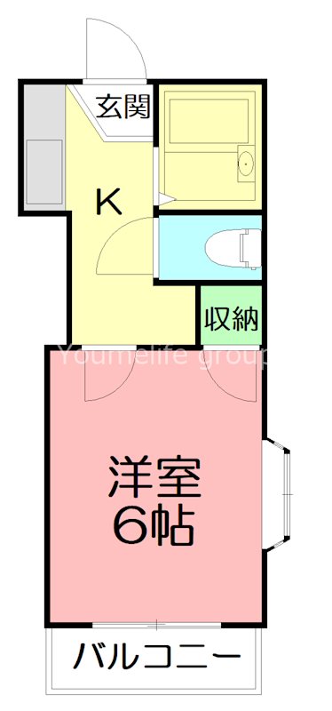 レオパレスブランカ 101号室 間取り