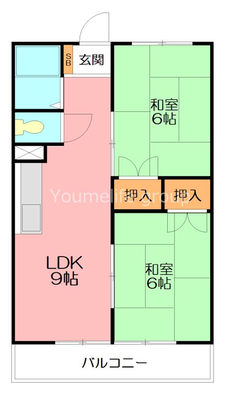 コシミズマンション 202号室 間取り
