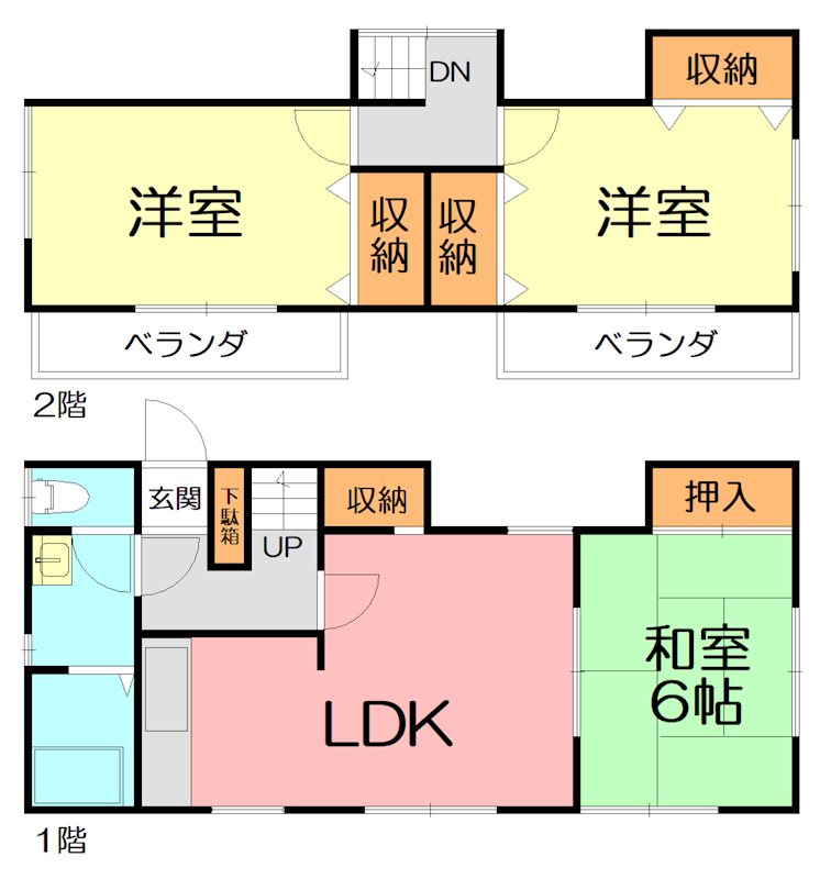 上倉田町相澤貸家 間取り