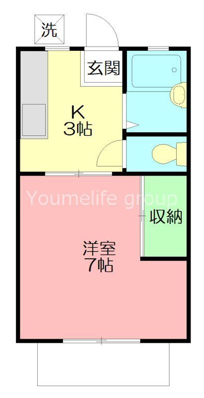 コーポシティ1 101号室 間取り