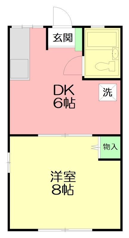 アスカハイツ 202号室 間取り