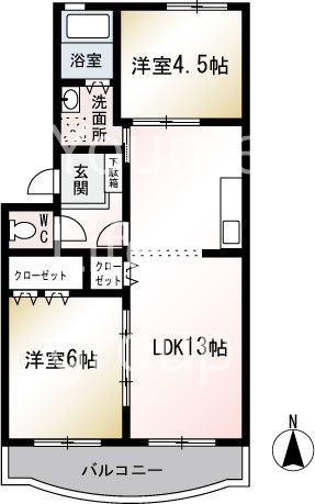 アーバンハイツ鵠沼  305号室 間取り