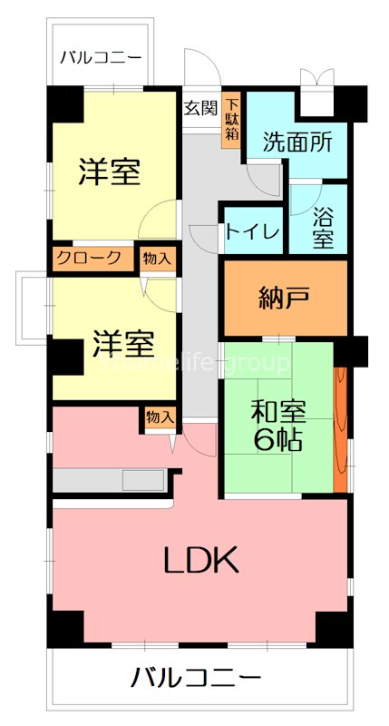 アネシスヒルズ 501号室 間取り
