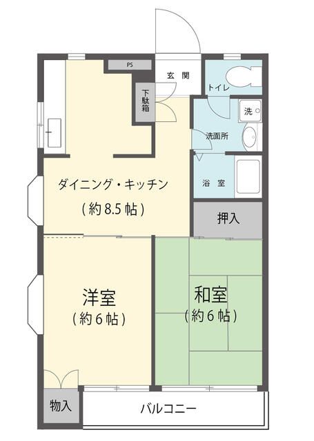 ガーデンプレイス参番館 203号室 間取り