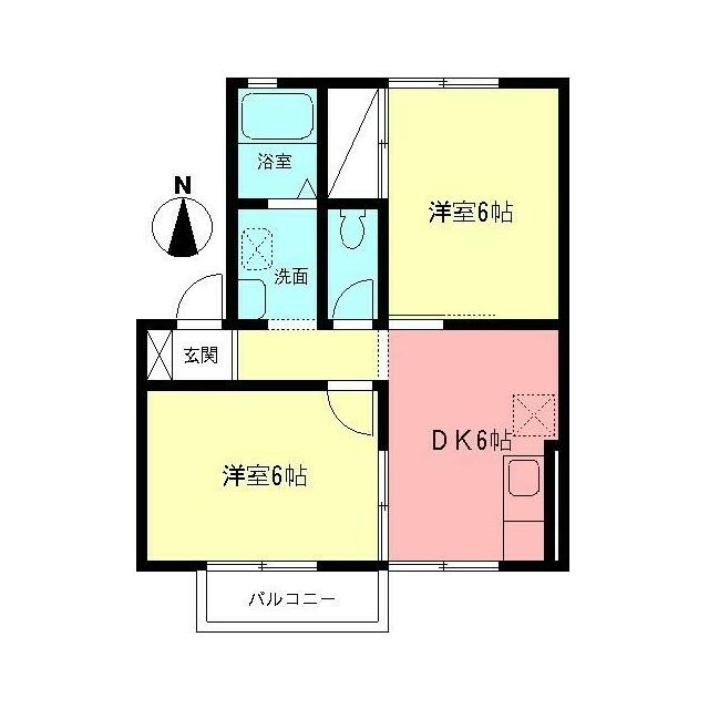 アベニュー西湘 201号室 間取り