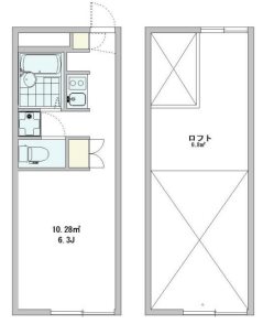カノア国府津 207号室 間取り