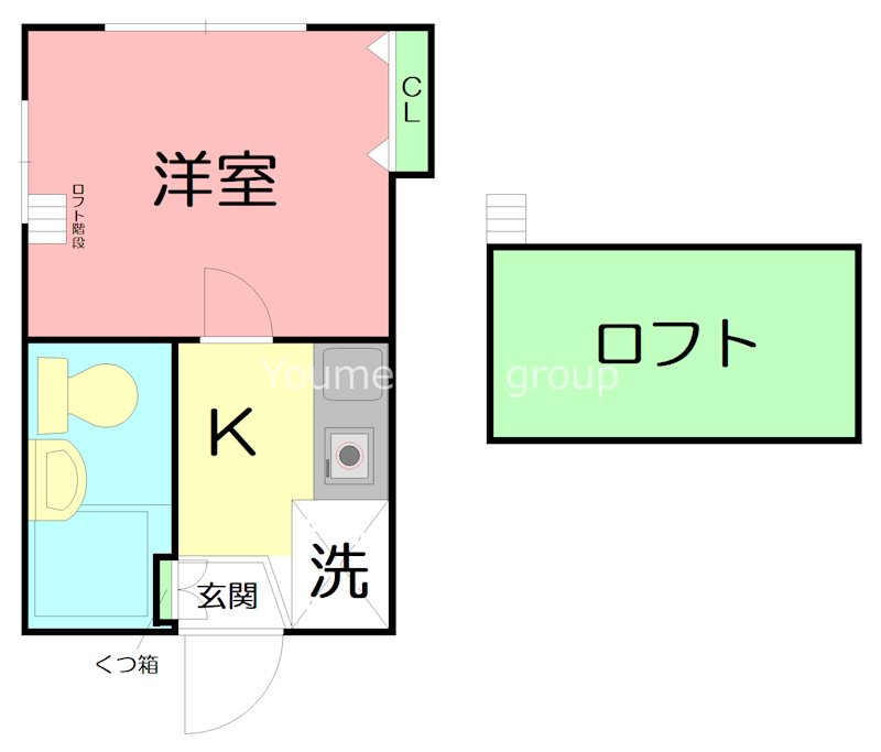 エクレールＫ－６ 105号室 間取り