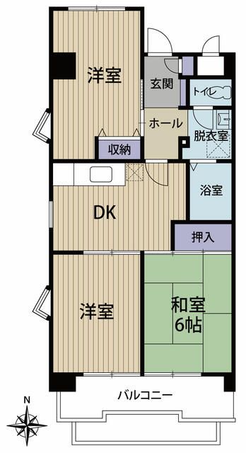 めぐみビル 206号室 間取り