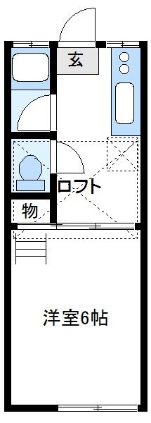 フォーベル鶴巻  202号室 間取り