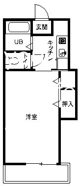 スカイ・フォレスト 205号室 間取り