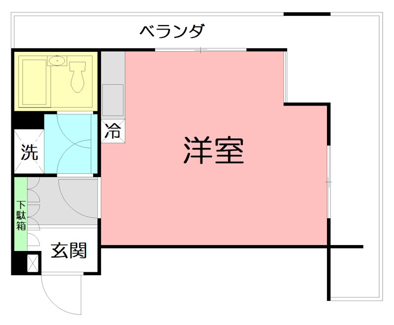 大貫ビル  403号室 間取り