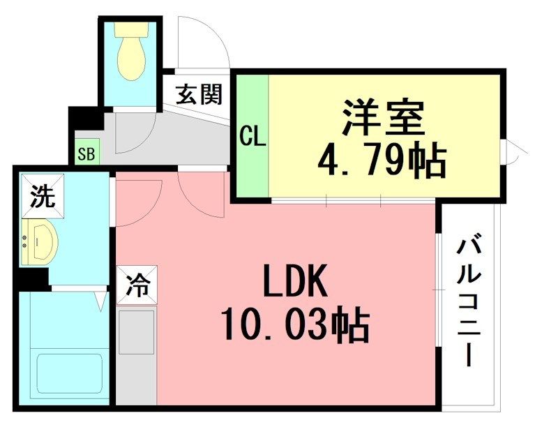 GRADUS辻堂神台 101号室 間取り