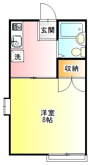 ALBA小田原 206号室 間取り