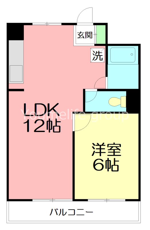アーバンスプラザイシワタ２ 303号室 間取り