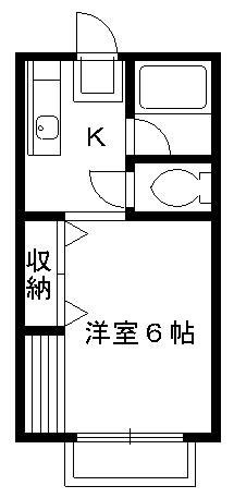 コーポあすなろ  102号室 間取り