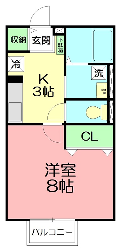 スタークレスト 203号室 間取り