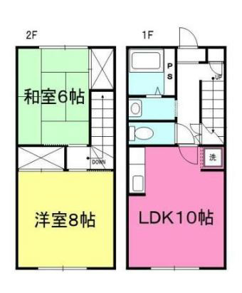光陽ハイツB 間取り図