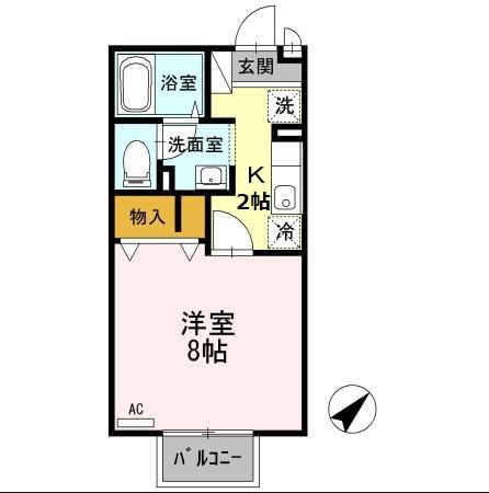 アネックス　Ⅰ 201号室 間取り