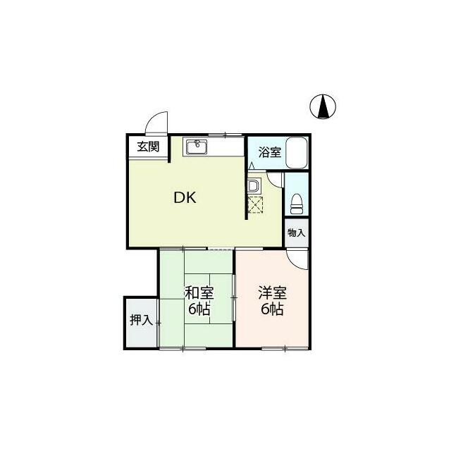 白石ハイツ 101号室 間取り