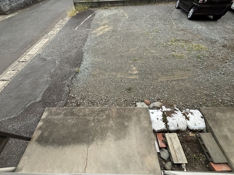 白石ハイツ ベランダ