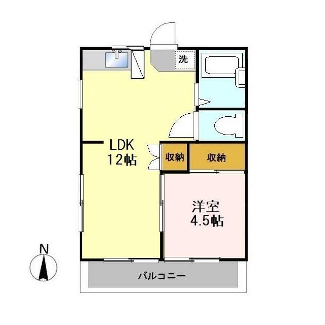 ハイツまとい 201号室 間取り
