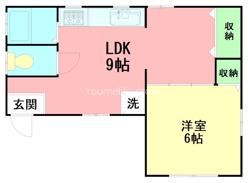 ｌｉｅｔｏ B201号室 間取り