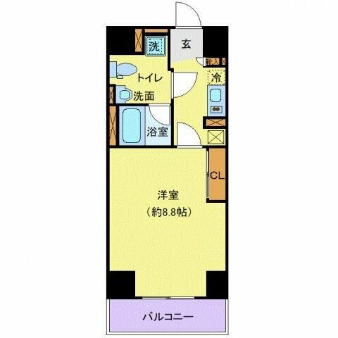 Access湘南平塚 1208号室 間取り