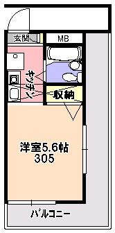 スカイハイム松井 間取り