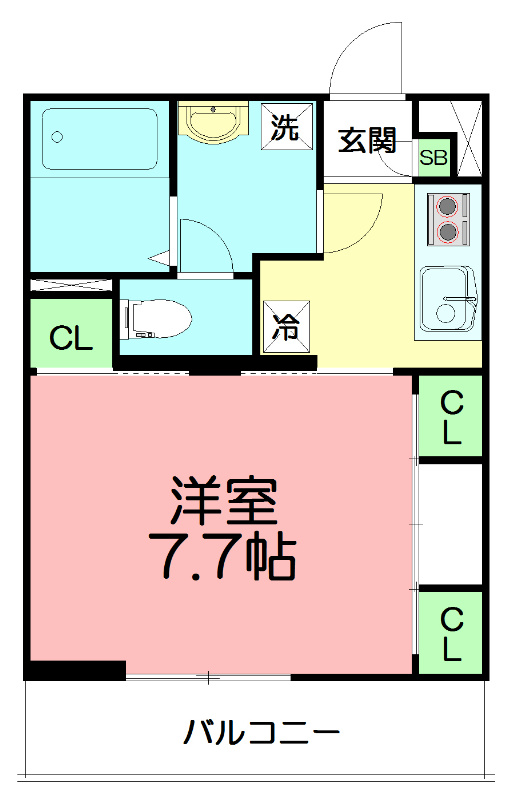 リブリ・ＦＥＥＬ－Ｍ湘南Ⅴ 302号室 間取り