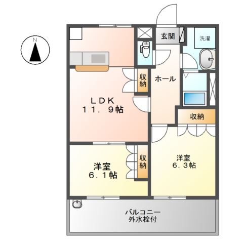 レインボーⅡ 間取り