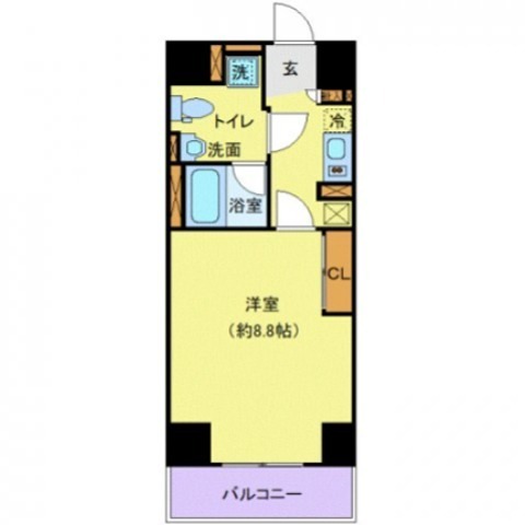 Access湘南平塚 1308号室 間取り
