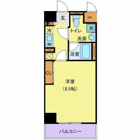 Access湘南平塚 1103号室 間取り