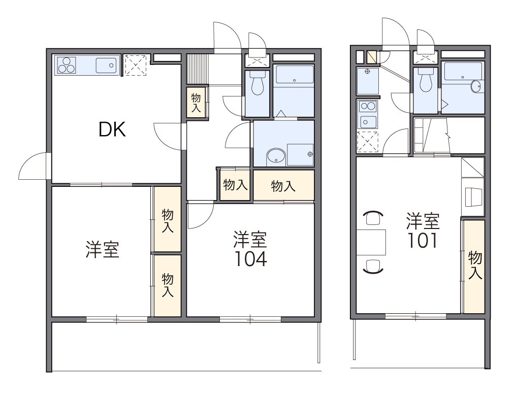 レオパレス湘南Ａ 間取り