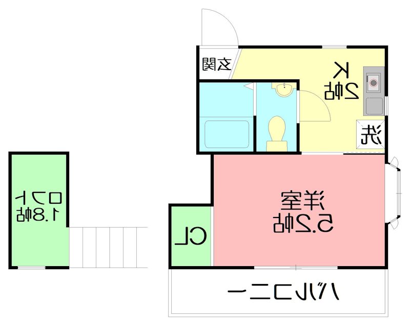 ホルス影取 202号室 間取り