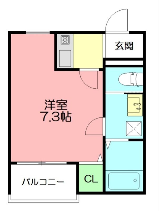 ウェルスフィールド湘南　C棟  204号室 間取り