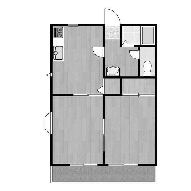 グランドール戸塚ⅡＢ 203号室 間取り