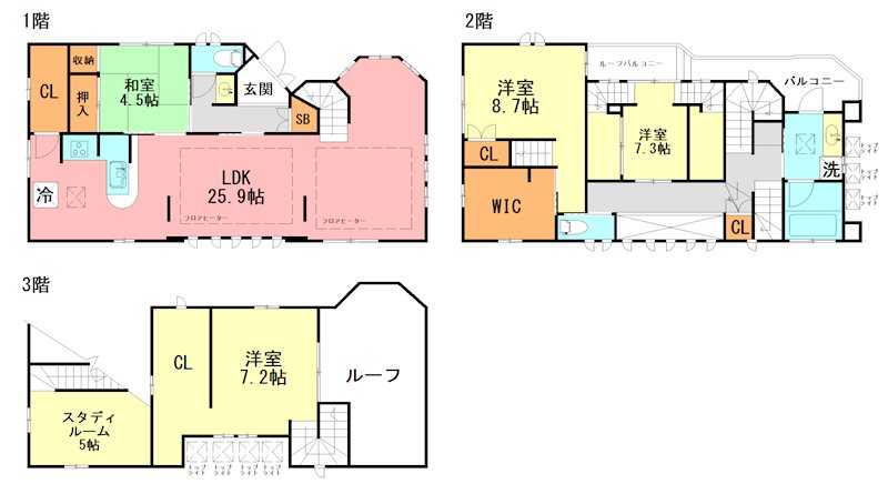 藤沢市辻堂神台２丁目戸建 間取り