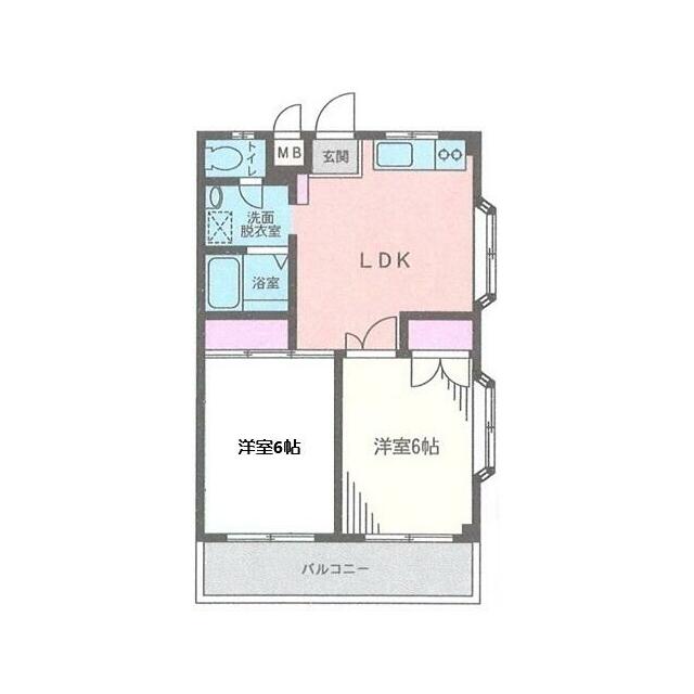 メイプルⅢ 108号室 間取り