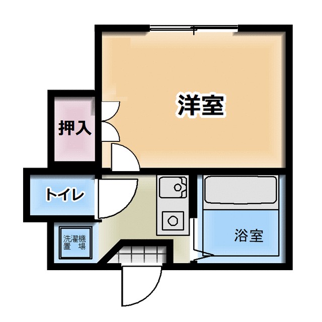 プリティーⅠ 102号室 間取り