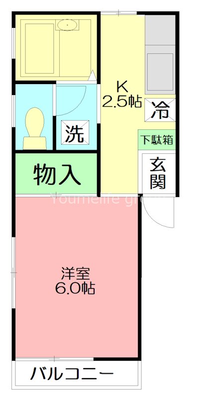 プレジール秦野 101号室 間取り
