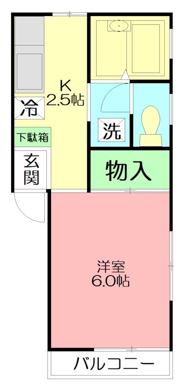 プレジール秦野 202号室 間取り