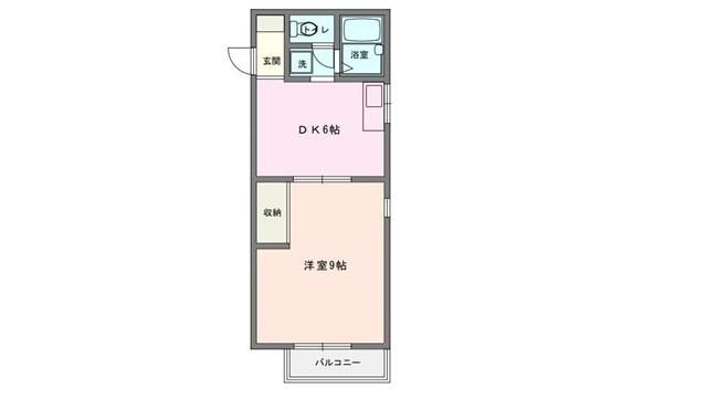第一袖ヶ浜ハイツ 105号室 間取り