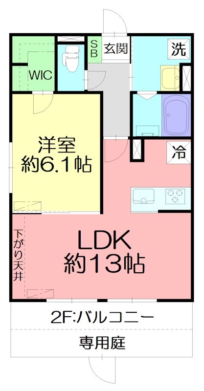 Corpo鵠 101号室 間取り