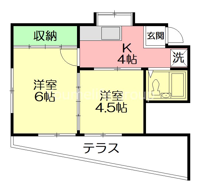 コーポセト 101号室 間取り
