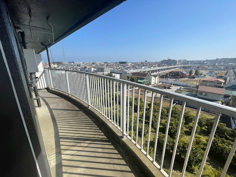 興津ハイツ ベランダ