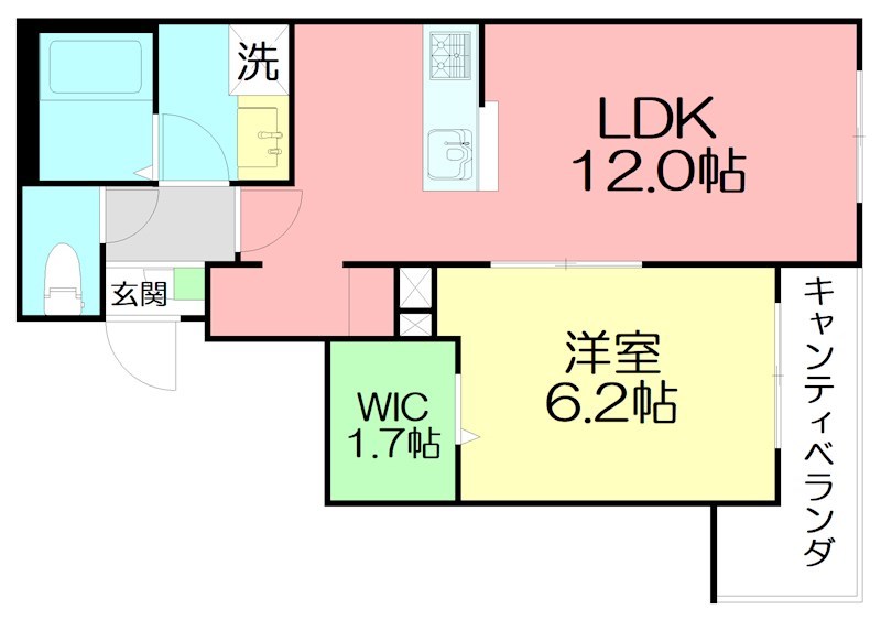 ｍａｌｍａ　ｋｕｇｅｎｕｍａ 202号室 間取り