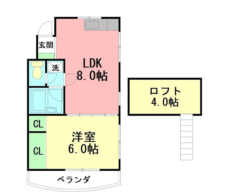 ウェンディ湘南 401号室 間取り